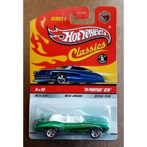 2009 Hot Wheels '70 PONTIAC GTO Spectraflame GreenClassics Series 5 8/30 RLRR5SP